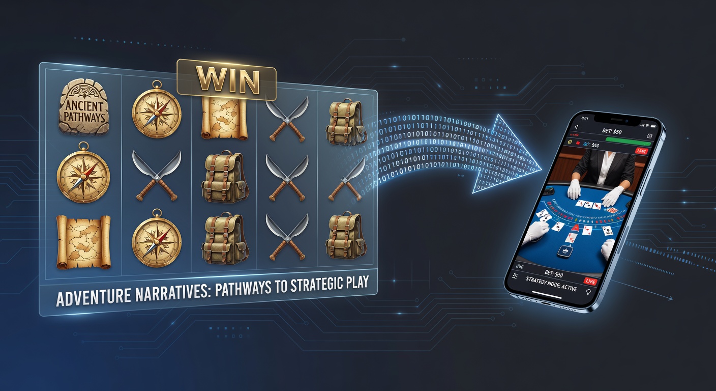 Avontuurlijke narratieven in videoslots die strategisch spel bevorderen in mobiele live dealer settings