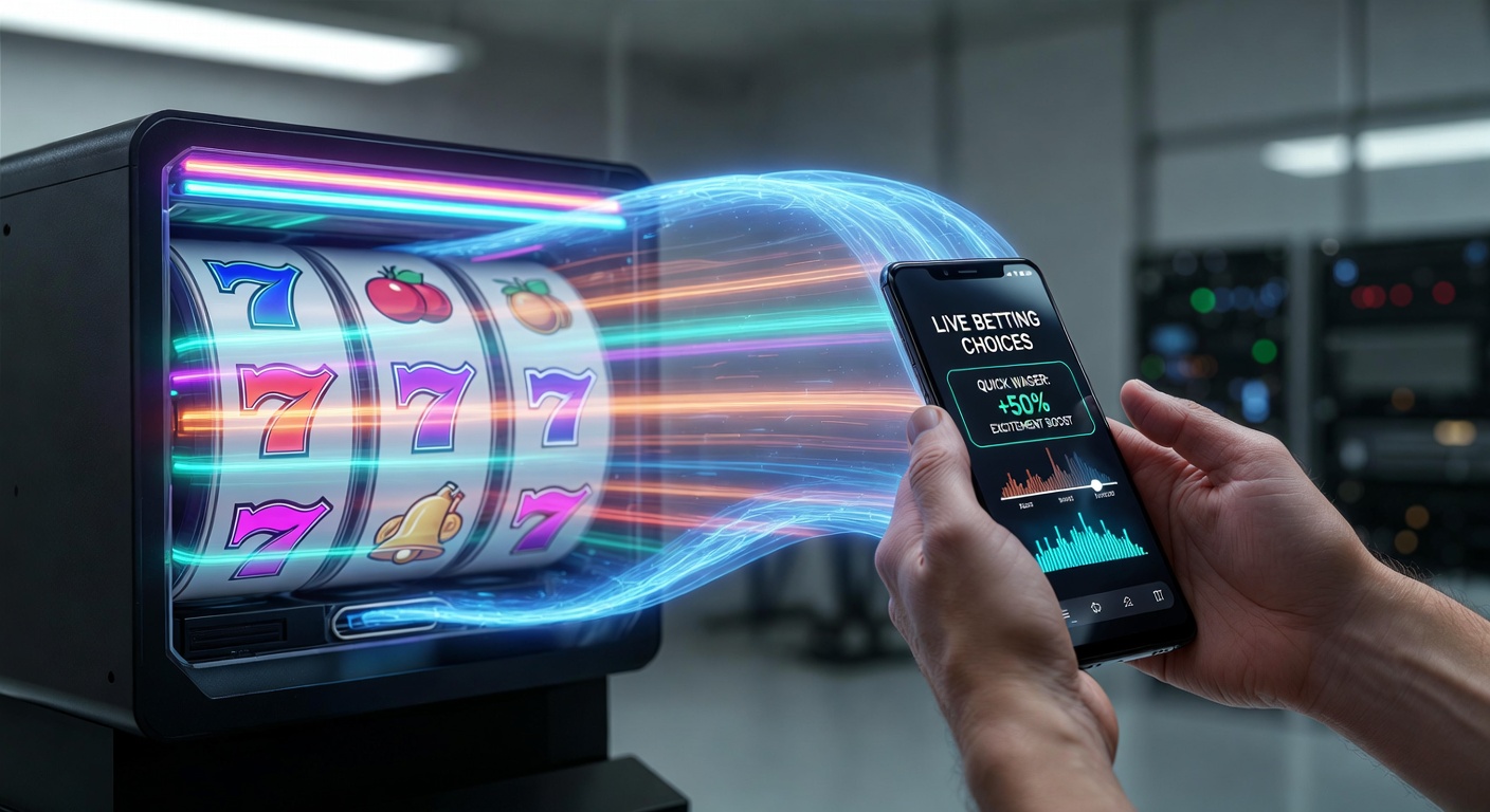 Illustratie van algoritmische patronen die spanning opbouwen tussen slot reels en live betting interfaces op mobiele schermen
