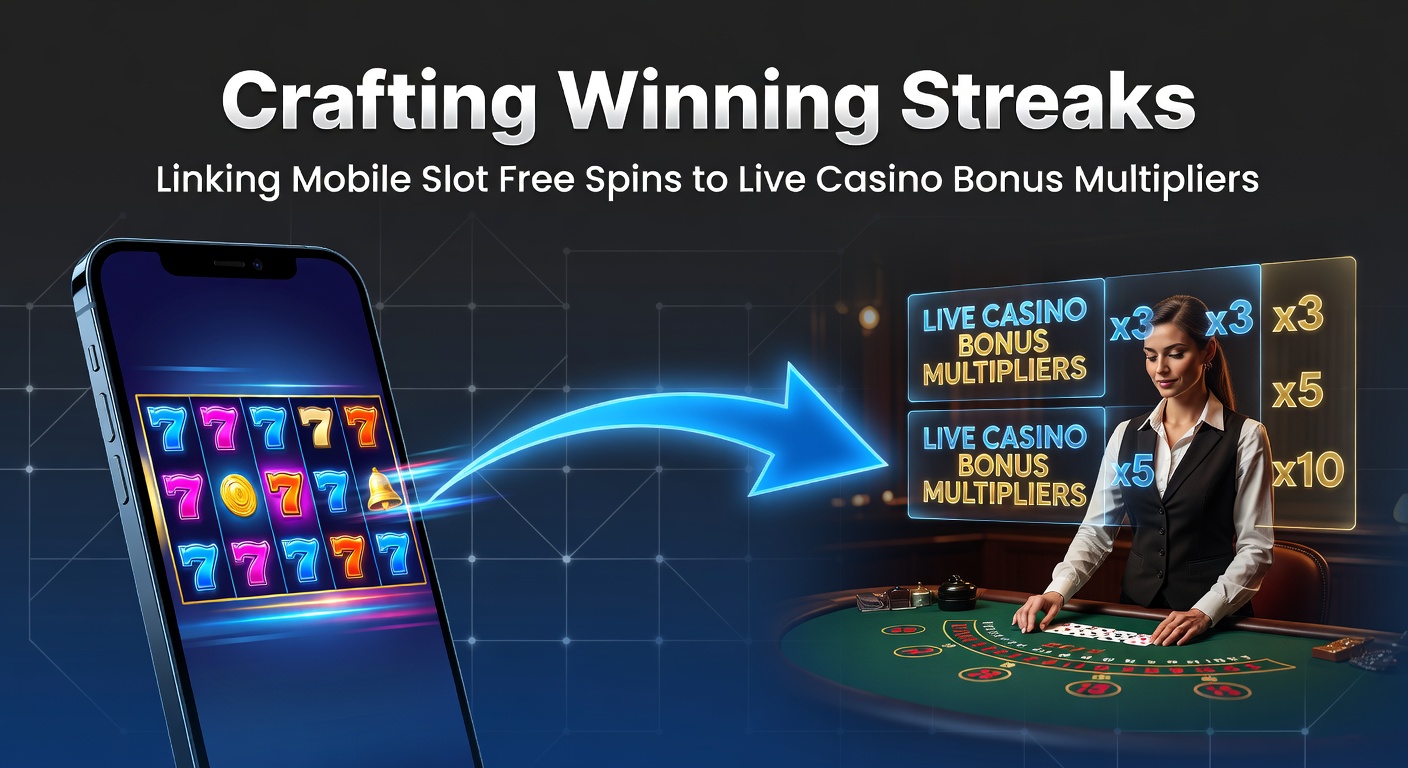 Speler houdt smartphone vast met draaiende slot reels en live casino tafel op achtergrond, symboliserend de verbinding tussen mobiele spins en live bonussen