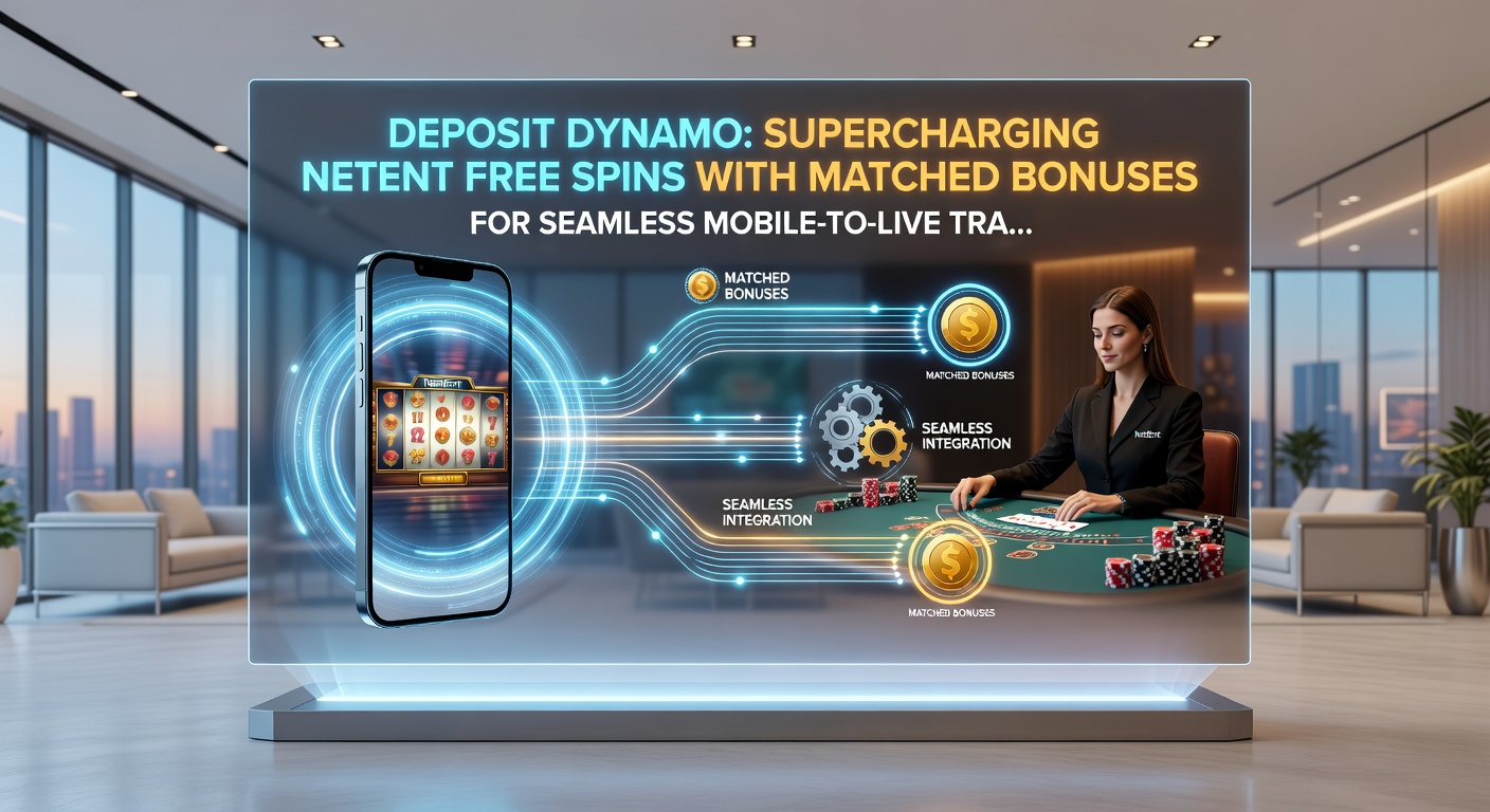 Voorbeeld van een mobiel scherm met NetEnt free spins die overlopen in een live dealer blackjack sessie via een matched bonus
