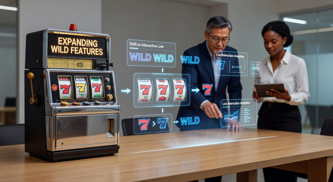 Touchscreen interface die vintage slot wild features verbindt met live dealer omgeving