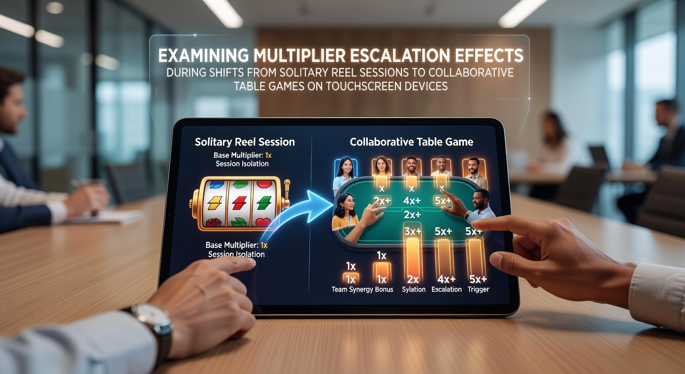 Touchscreen met solitaire reels die overgaan naar een live tafelspel met multipliers in mei 2026