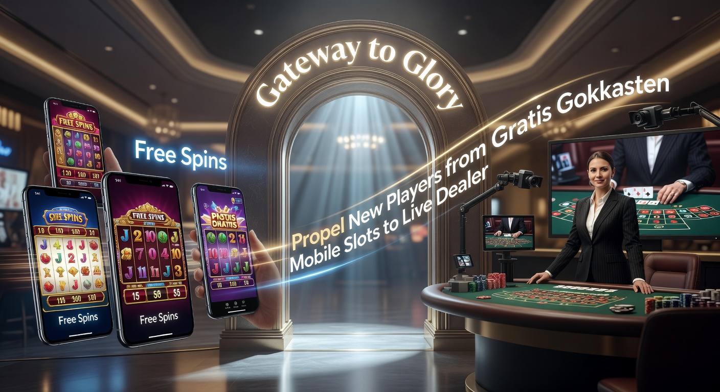 Overgangsfase met mobiele slot free spins die overgaan in een live blackjack sessie aan een dealer tafel