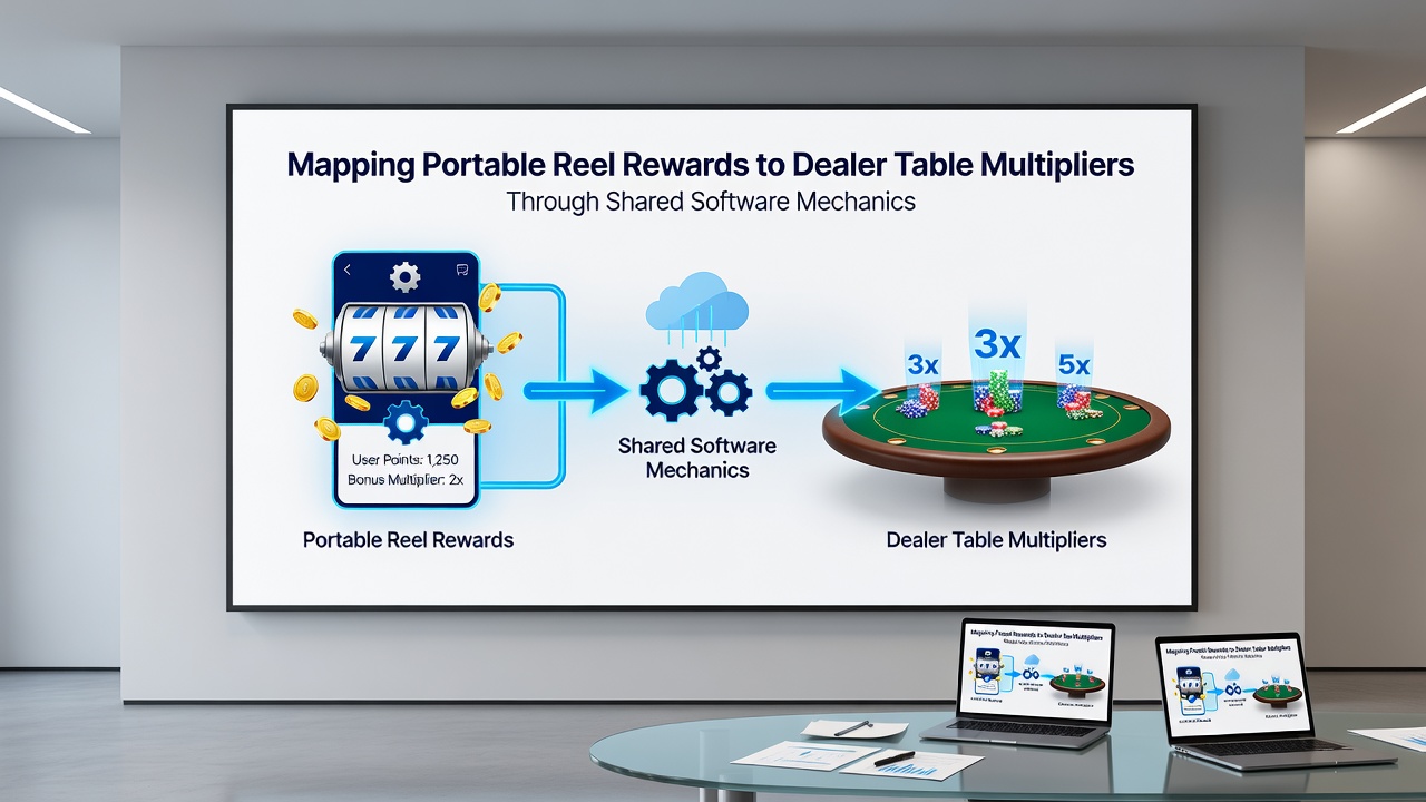 Realtime dataflow van mobiele reel rewards naar dealer tafel multipliers