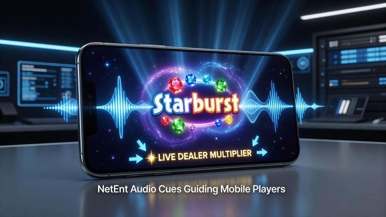 Mobiele spelers die NetEnt audio cues volgen naar live dealer multipliers