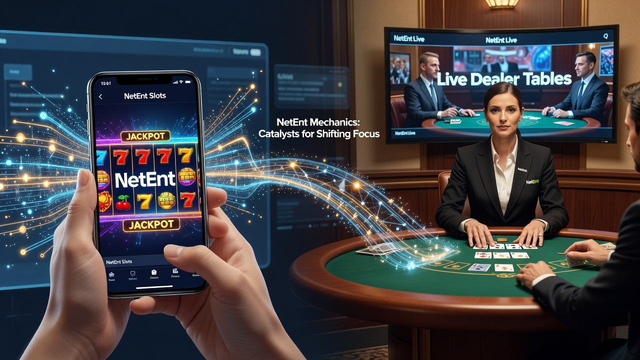 Overgang van mobiele NetEnt slots naar live dealer tafels via bonus bruggen