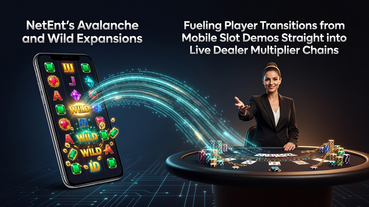 NetEnt avalanche mechanics in mobile slots transitioning to live dealer tables