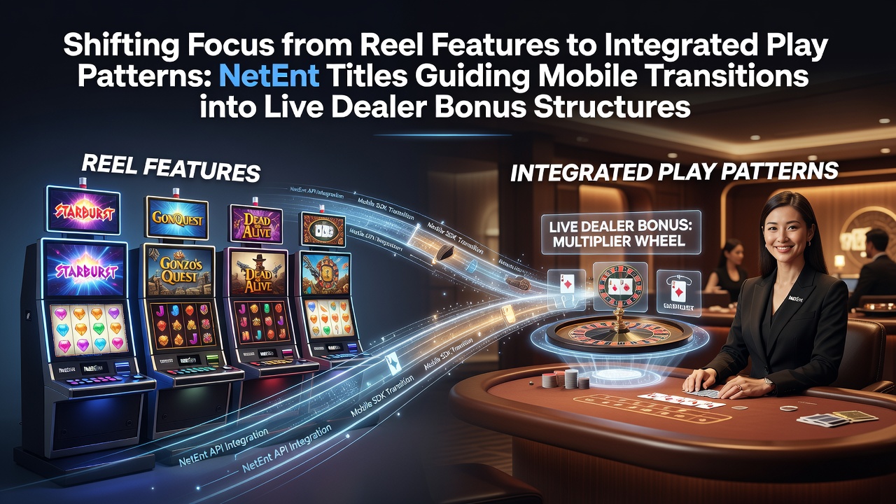 NetEnt mobiele interfaces die reel features verbinden met live dealer patronen
