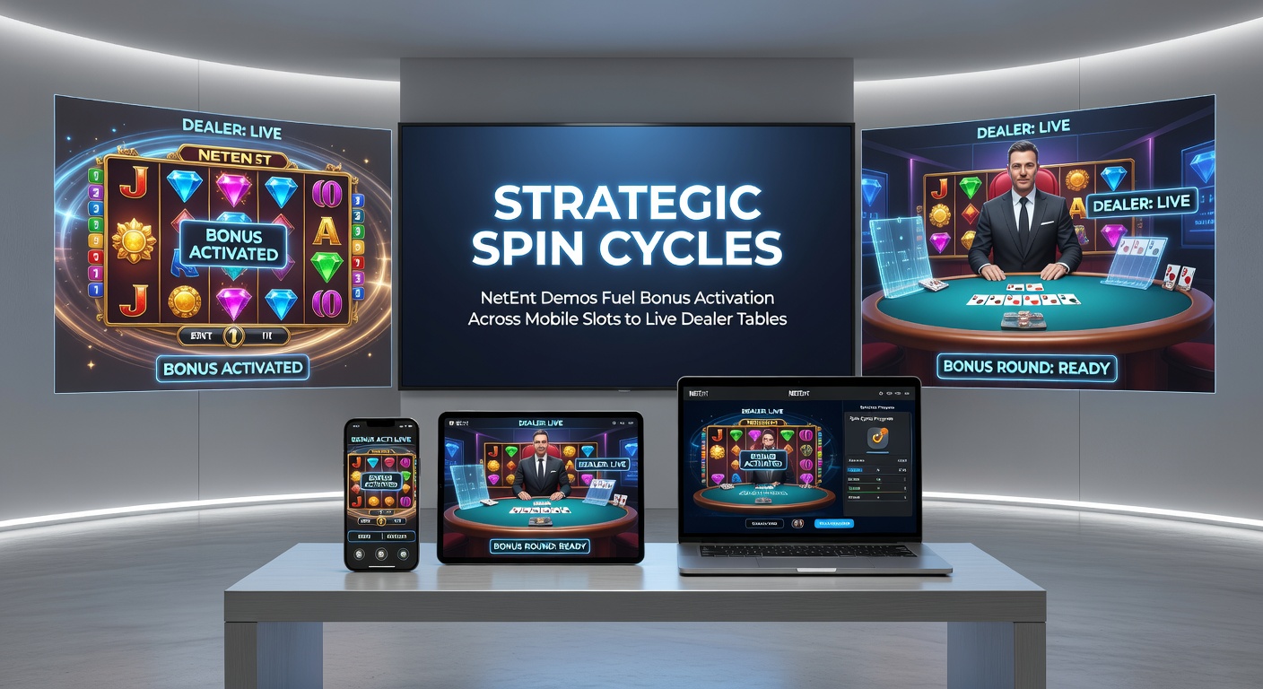Mobiele overgang van NetEnt slot demo naar live dealer blackjack met actieve bonus