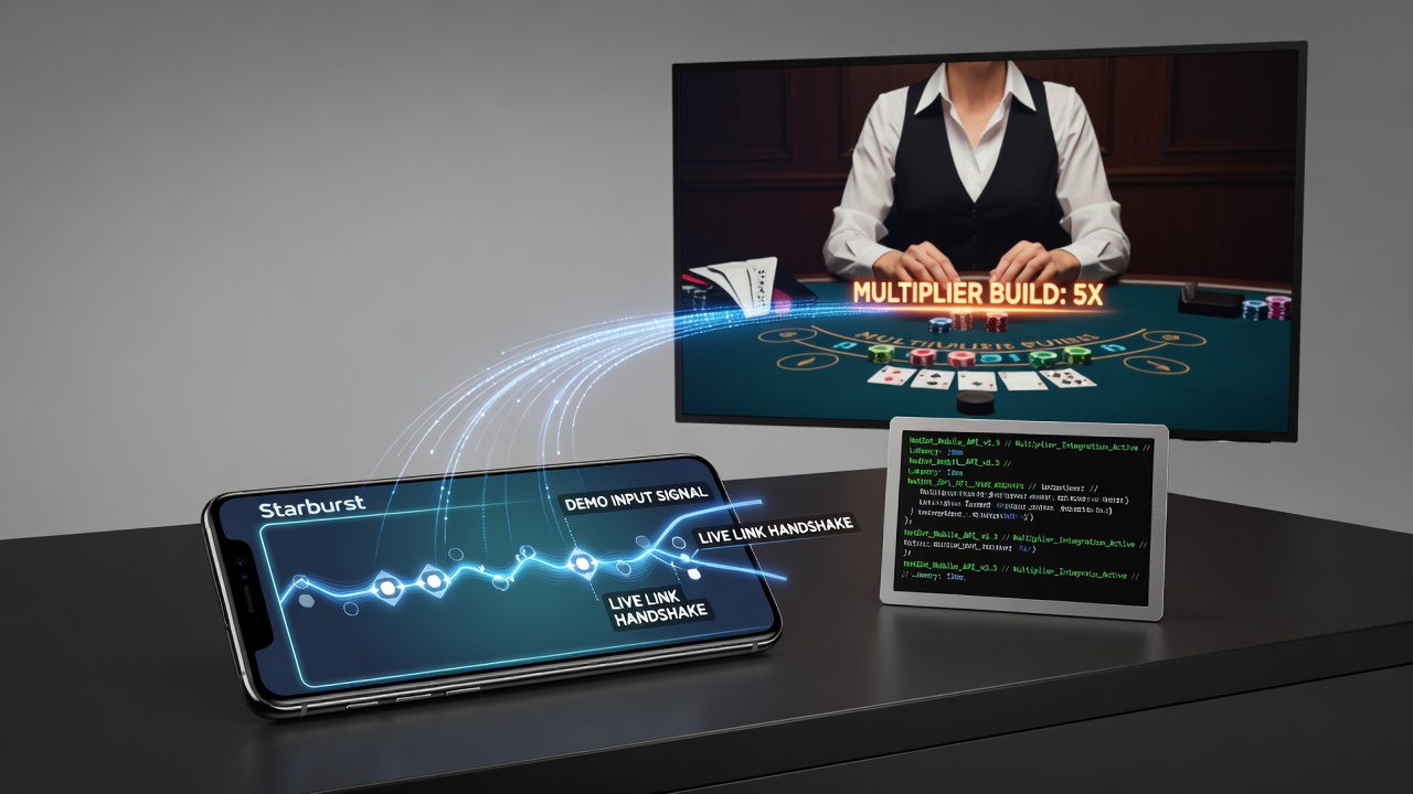 Detail van touchscreen mechanieken die NetEnt demo's koppelen aan live dealer multipliers