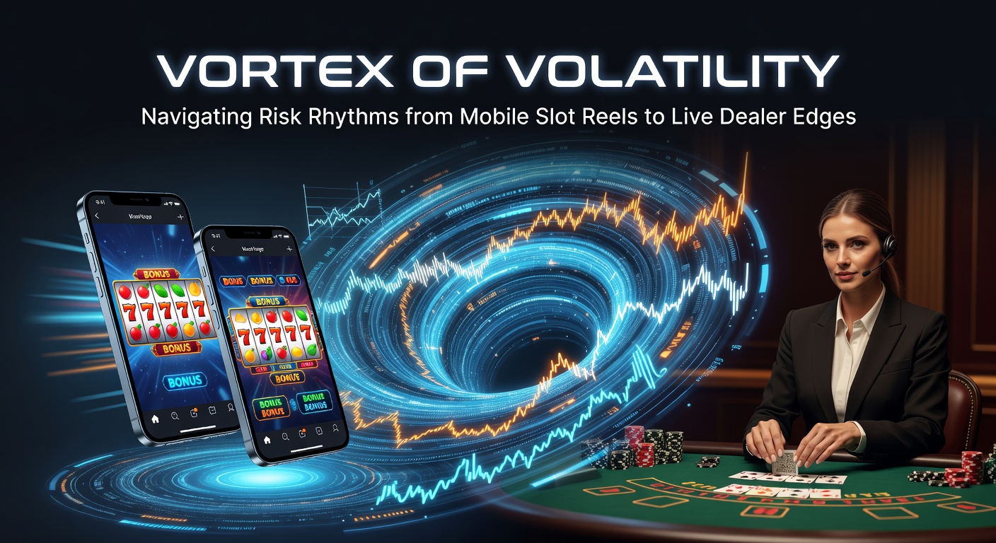 Live dealer blackjack tafel op mobiel met grafiek van volatiliteit curven, illustrerend de transitie van slotrisico's naar tafelstrategieën